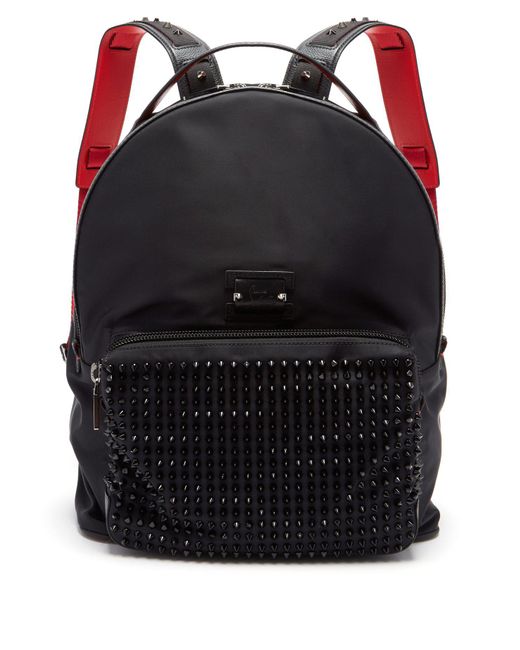 Christian Louboutin Backloubi Spikes Nylon Backpack in Black for Men | Lyst  Canada