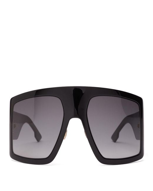 Dior Solight1 Oversized Acetate Sunglasses in Black | Lyst