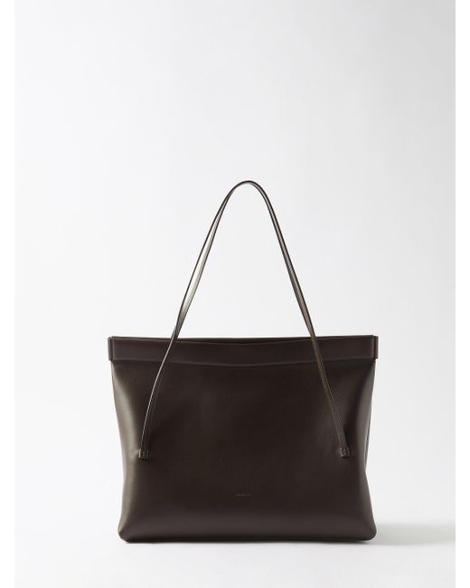 Wandler Joanna Medium Leather Shoulder Bag in Dark Brown (Brown) | Lyst UK