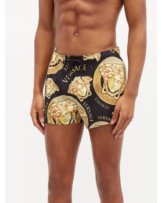 versace printed shell shorts