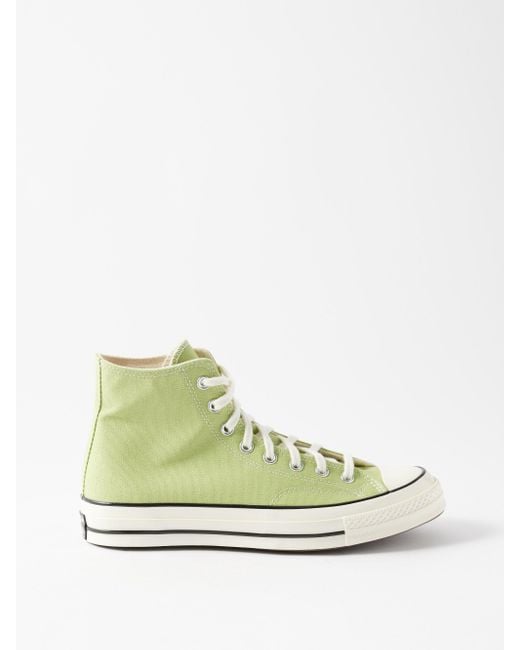 Converse Chuck 70 Canvas Trainers in Green for Men | Lyst