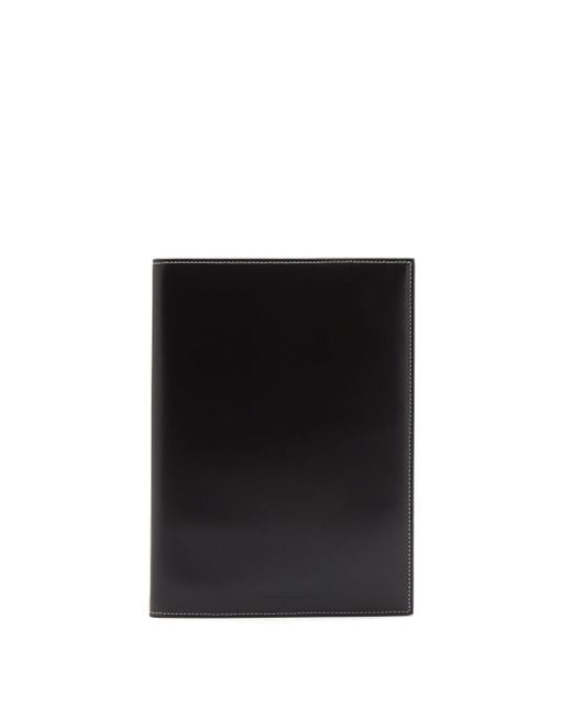メンズ Maison Margiela A5 レザーブックカバー ブラック | Lyst