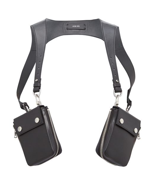 Amiri Leather Harness Bag in Black for Men | Lyst Australia