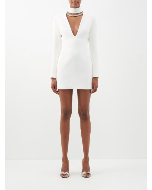 david koma nude mini dress