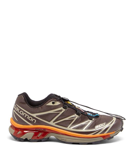 Salomon Xt-6 Advanced Trail Running Trainers in Brown for Men | Lyst
