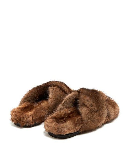 Max mara mink best sale slides