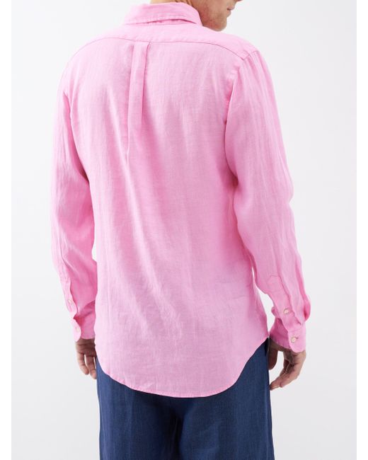 Chemise en lin Custom Fit Polo Ralph Lauren pour homme en coloris