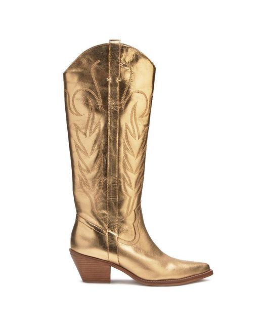 Matisse Agency Western Boot in Gold (Brown) | Lyst