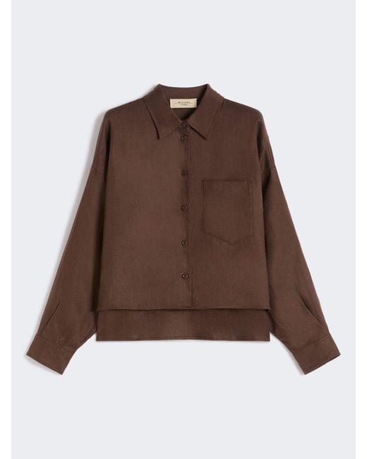 Max Mara Brown Linen Canvas Jacket