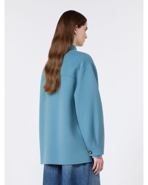 Max Mara Blue Double Wool Jacket