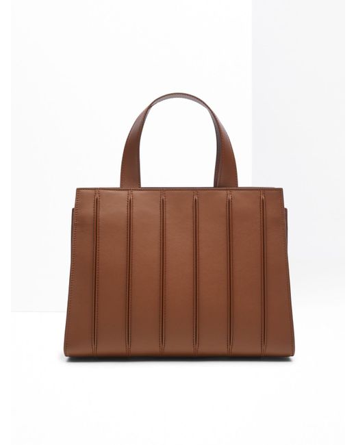 Max Mara Brown Medium Leather Whitney Bag