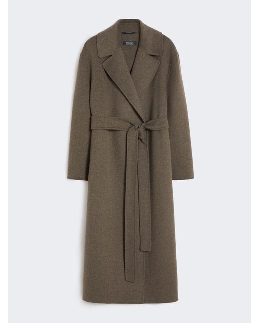 Max Mara Natural Wool Robe Coat