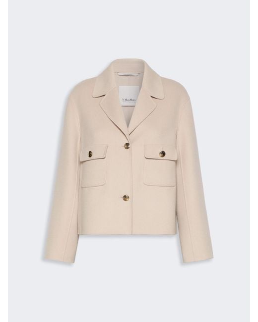 Max Mara Natural Double Wool Drap Jacket