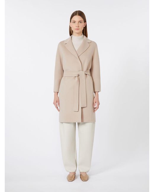 Max Mara Natural Short Wool Coat