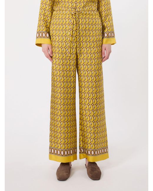 Pantalone Coulisse di Max Mara in Yellow