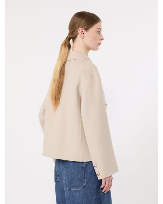 Max Mara Natural Double Wool Drap Jacket