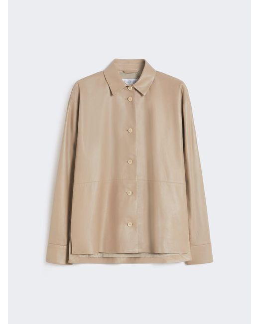 Max Mara Natural Nappa Leather Jacket