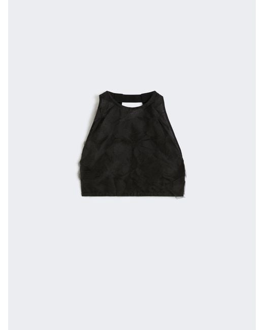 Max Mara Black Crop Top