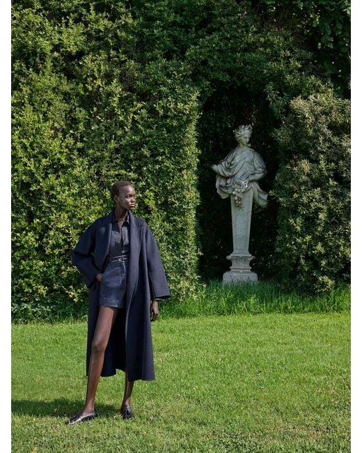 Max Mara Black Oversized Cashmere Coat