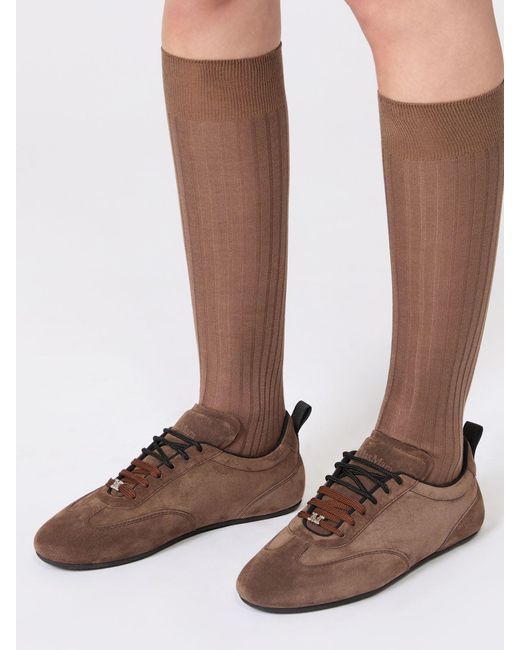 Sneaker Flat di Max Mara in Brown
