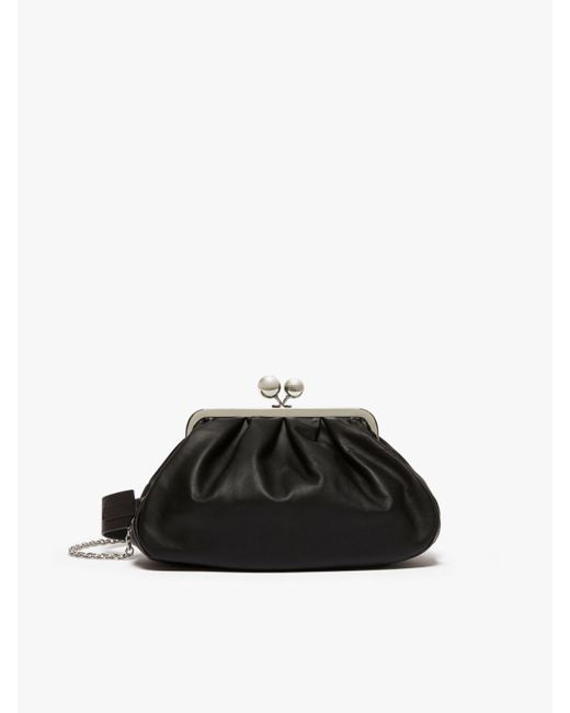 Max Mara Black Medium Pasticcino Bag In Nappa Leather