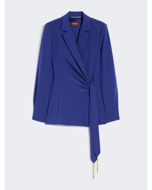 Max Mara Blue Lightweight Cady Jacket