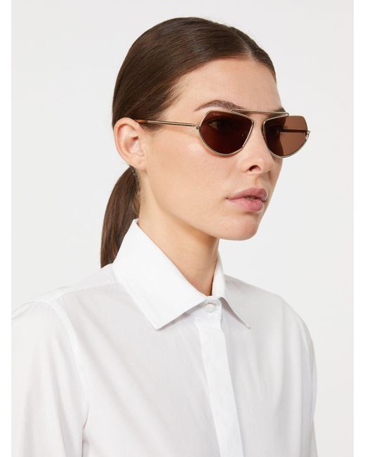 Max Mara Brown Square Sunglasses