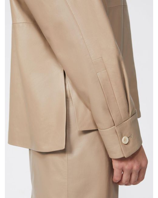 Max Mara Natural Nappa Leather Jacket