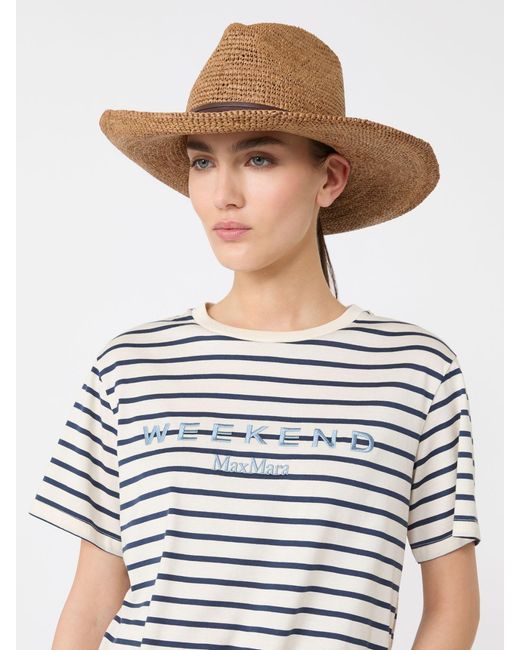 Max Mara White Straw Hat