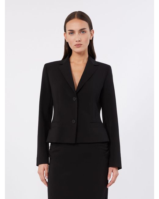 Max Mara Black Technical Cady Jacket