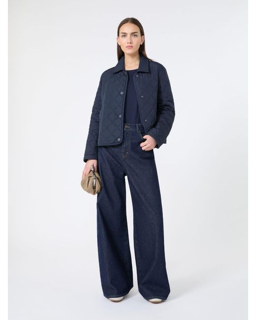 Max Mara Blue Short Padded Jacket