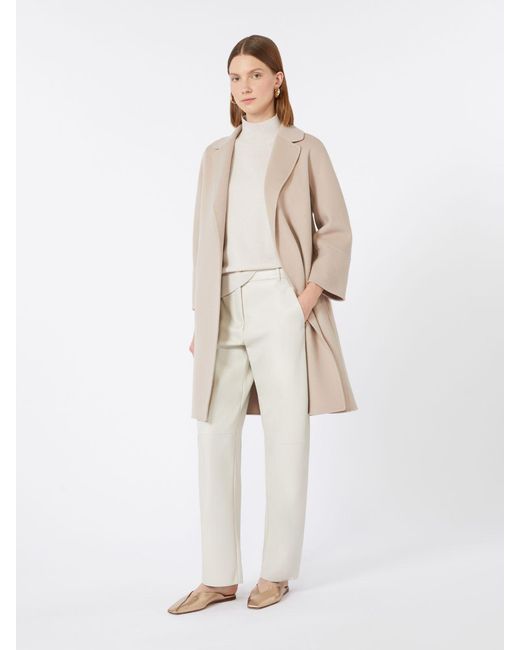 Max Mara Natural Short Wool Coat