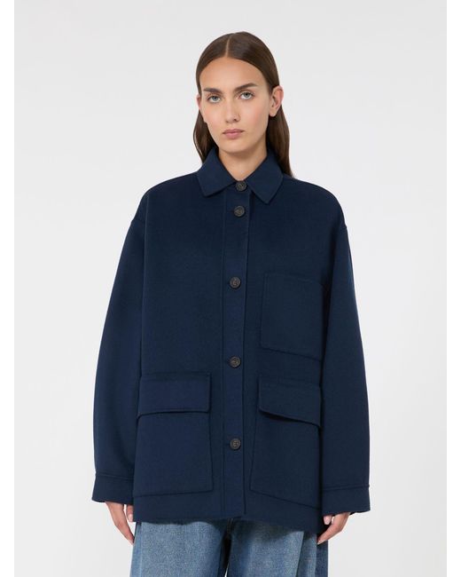 Max Mara Blue Double Wool Jacket