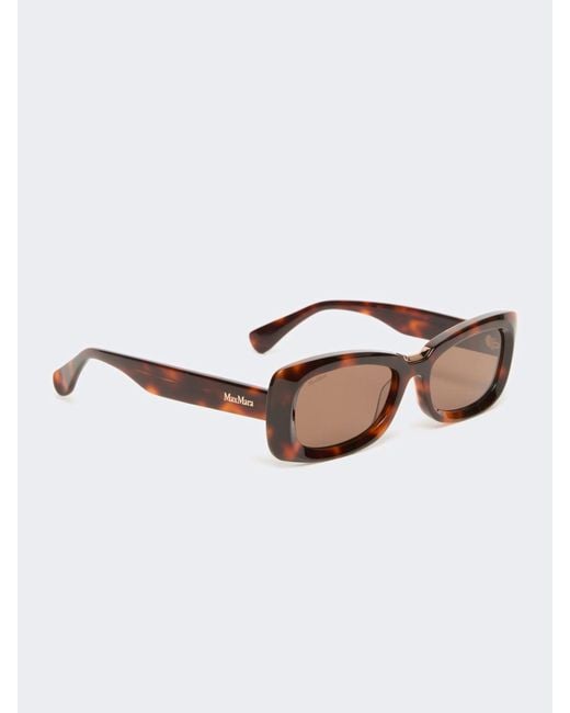 Max Mara Multicolor Rectangular Sunglasses