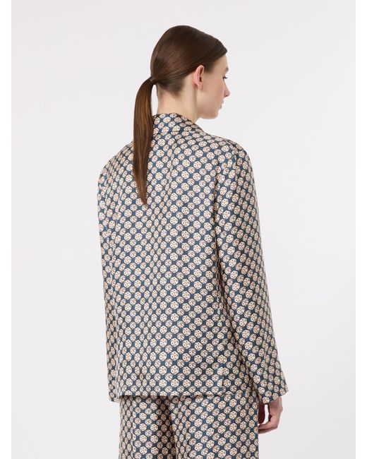 Camicia Pigiama di Max Mara in Gray