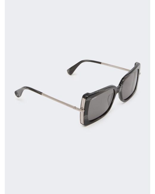 Max Mara Gray Square Sunglasses