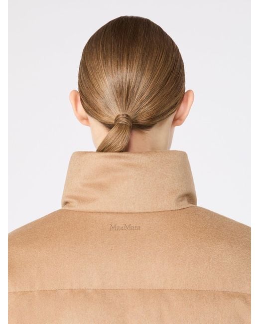 Max Mara Natural Reversible Camel Drap Puffer Jacket