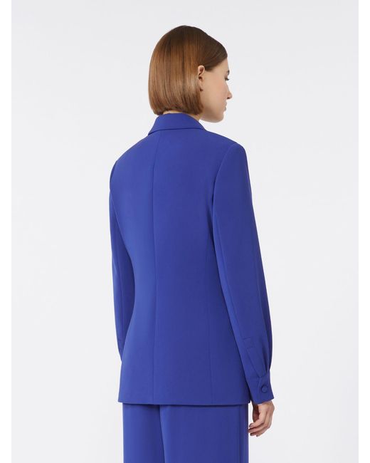 Max Mara Blue Lightweight Cady Jacket