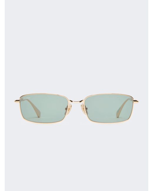 Max Mara Green Rectangular Sunglasses