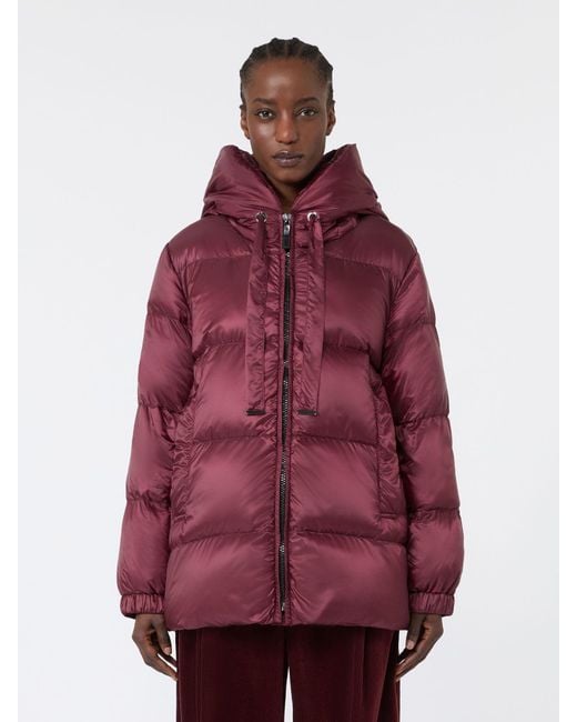 Max Mara Purple Roomy Puffer Jacket