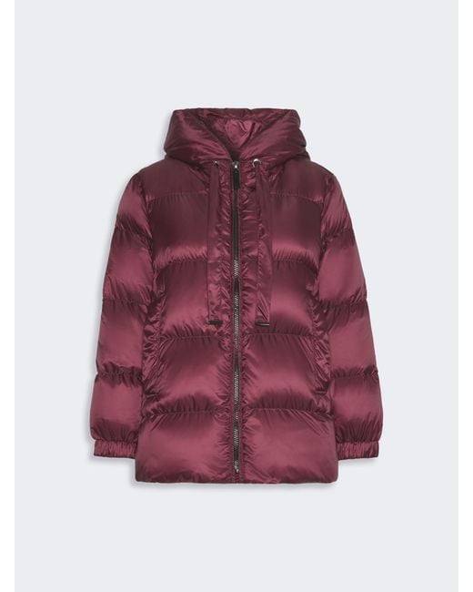 Max Mara Purple Roomy Puffer Jacket