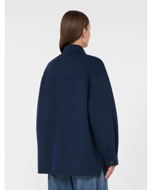 Max Mara Blue Double Wool Jacket