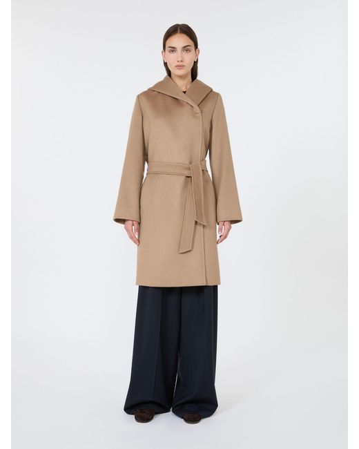 Cappotto A Vestaglia di Max Mara in Natural