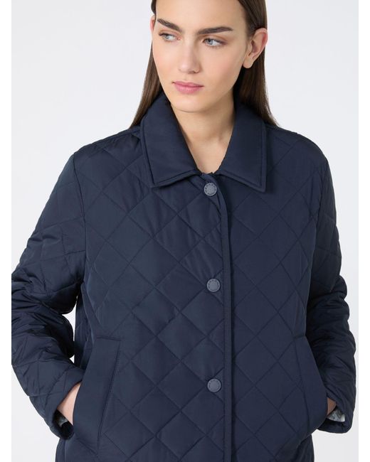 Max Mara Blue Short Padded Jacket