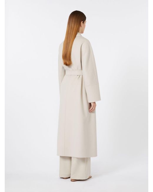 Max Mara Natural Wool Robe Coat