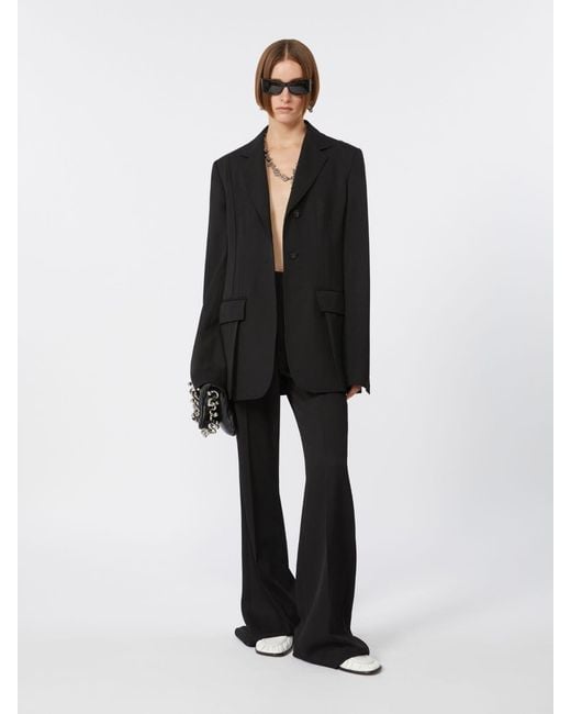 Max Mara Black Flared Trousers
