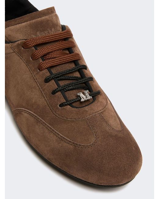 Sneaker Flat di Max Mara in Brown