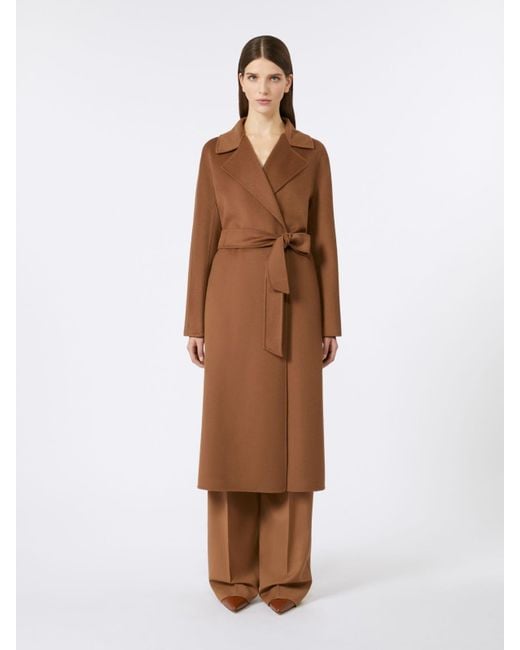 Manteau En Laine, Cachemire Et Soie Max Mara en coloris Brown
