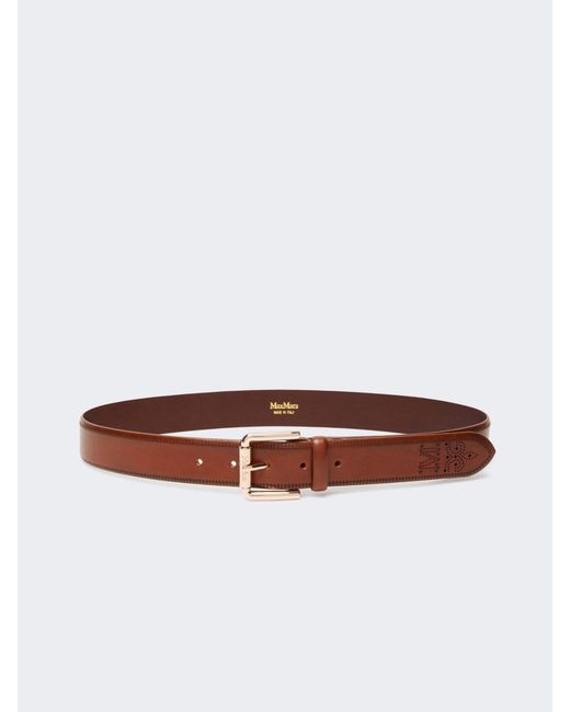 Max Mara Brown Ledergürtel