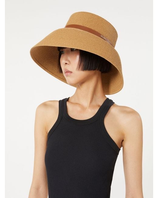 Max Mara Natural Lampshade Hat